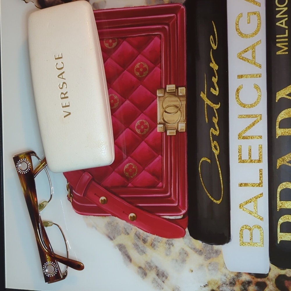 Versace Brown Gradient Tiger Mirror Frames Glasses RX - Sunglasses - Picture 3 of 11
